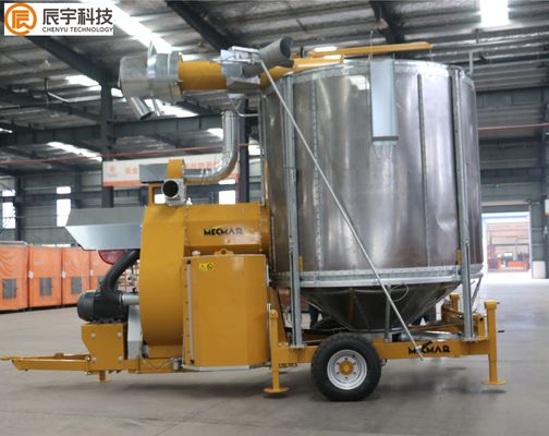 secador de grano de circulación móvil del secador 18m3 31.5KW del arroz de la capacidad 10ton